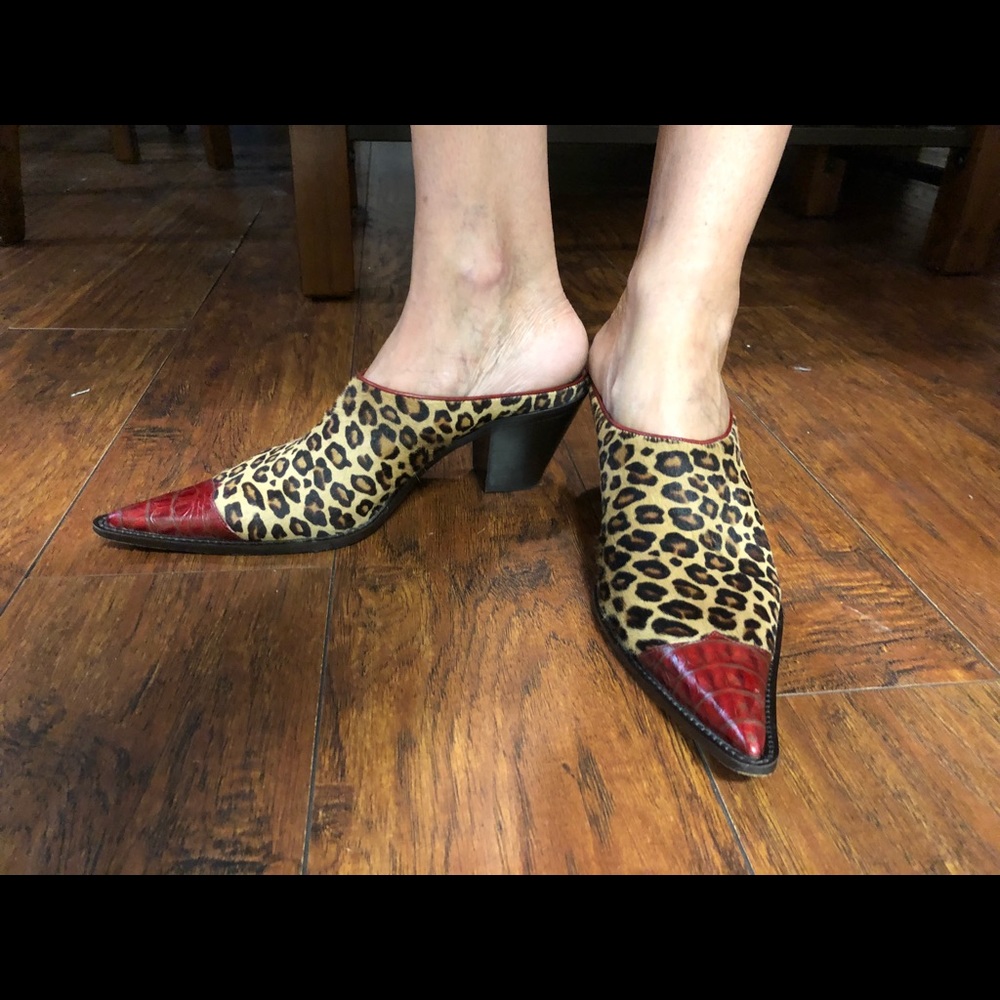 Leopard and red western Donald J Pliners